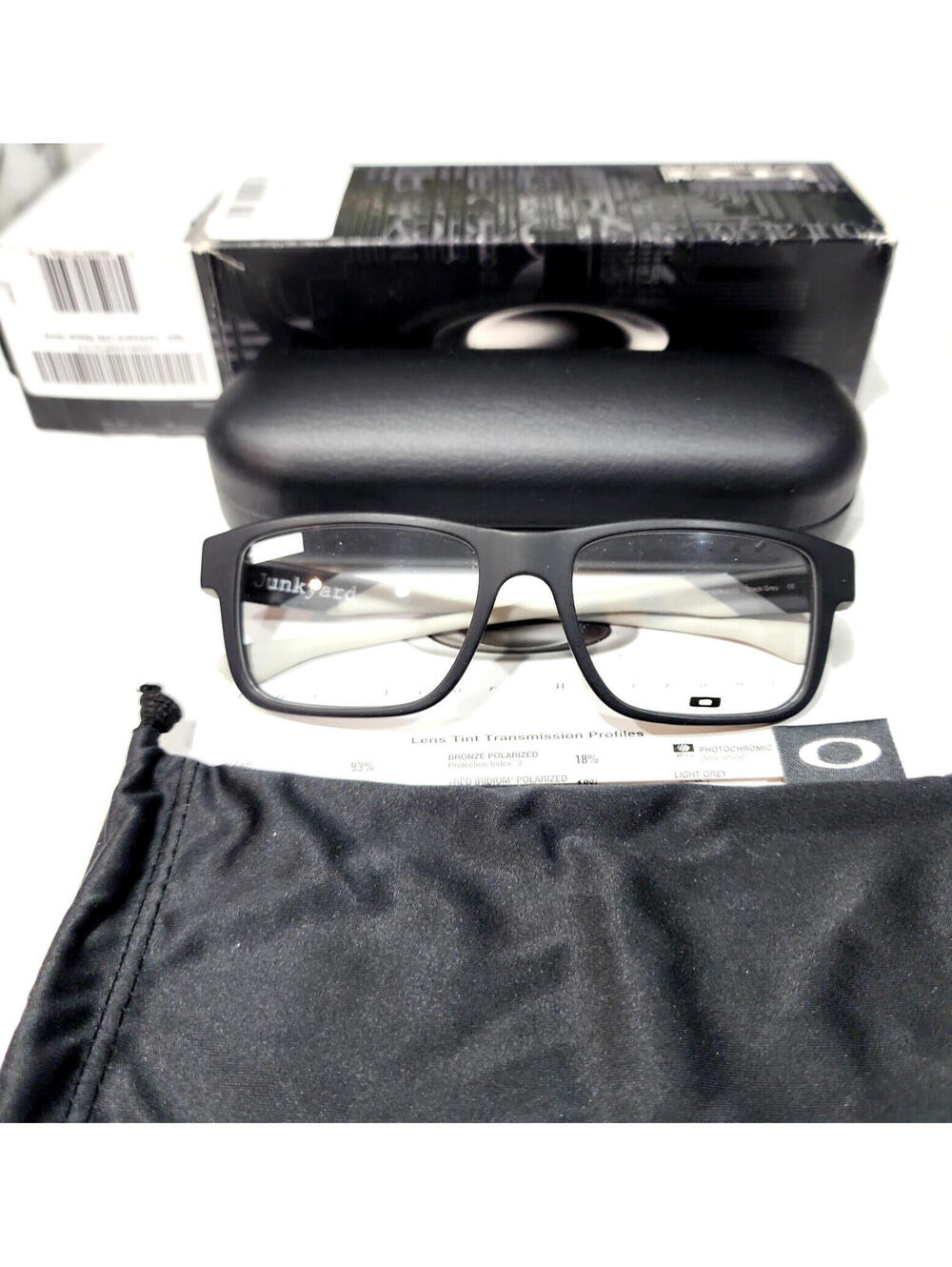 Oakley OX1074-0153 Junkyard Black Gray Unisex Eyeglasses 53-16 141 New Box Case